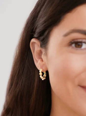 Crystal & Pearl Bella Earrings