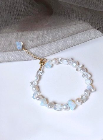 Freshwater Pearl & Moonstone Bracelet