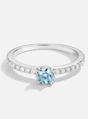 Ocean Aquamarine Silver Ring