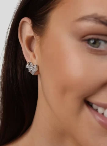 925 Sterling Silver Bow Earrings