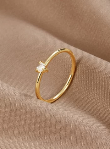 'Small Love' Crystal Heart Ring