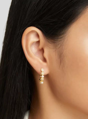 Crystal & Pearl Bella Earrings