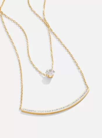Dainty Crystal Layered Necklace