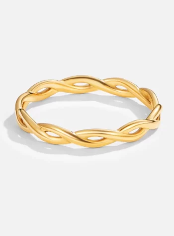 Infinity 18K Gold Twist Ring