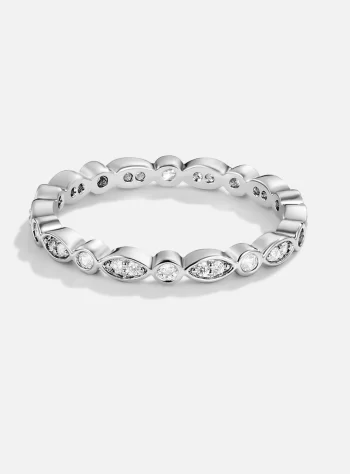 Iris Crystal Silver Ring