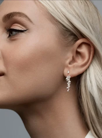 18K Gold Leaf Drop Earrings