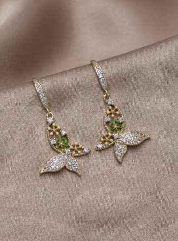 Butterfly & Flower Earrings