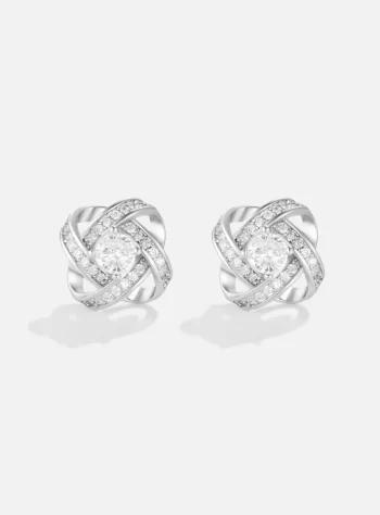 'Knotted Love' Sterling Silver Earrings