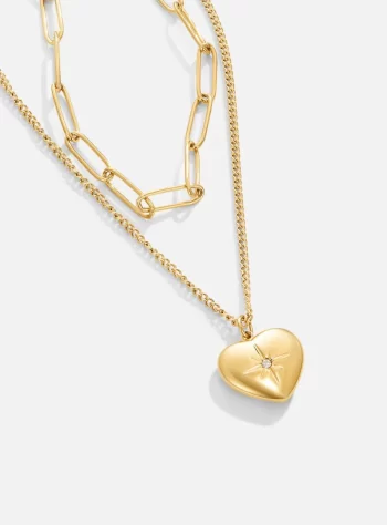 Heart & Paperclip Necklace