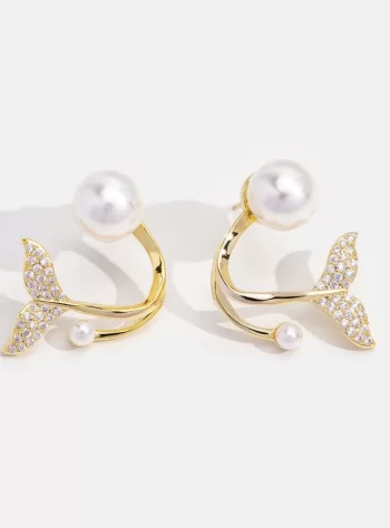 Mermaid Tail Pearl Earrings