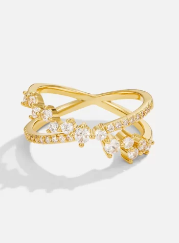 Savannah Crossed Flower Ring