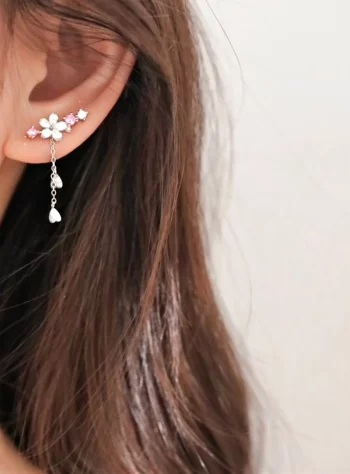Crystal Cherry Blossom Earrings