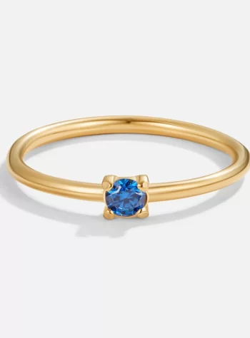 September Birthstone 18K Gold Ring