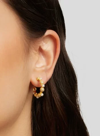 Crystal & Pearl Bella Earrings