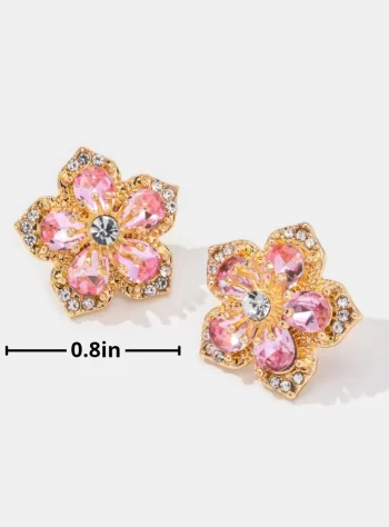 Blooming Crystal Flower Earrings