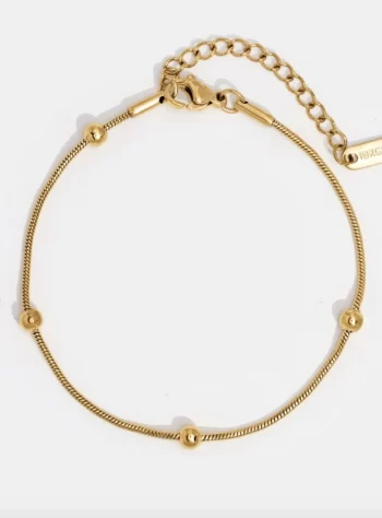 Luna Gold Bead Bracelet