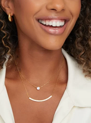 Dainty Crystal Layered Necklace