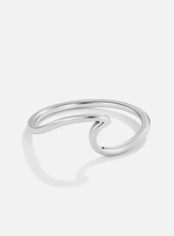 Imari Silver Wave Ring