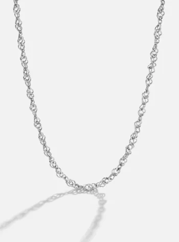 Mila Twist Silver Chain Necklace