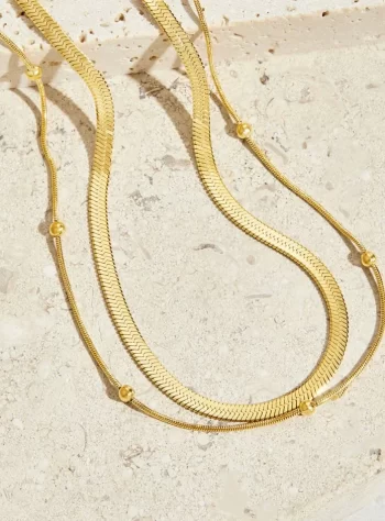Callie 18K Gold Necklace Set