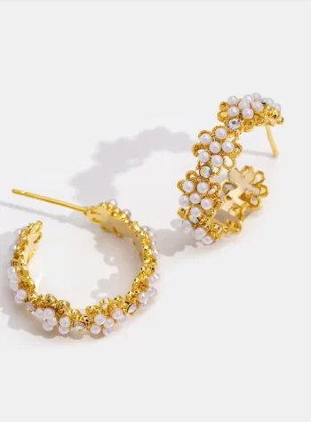 Anika Pearl Flower Earrings