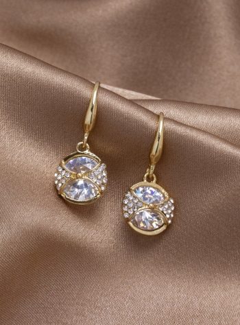 Round Crystal Earrings