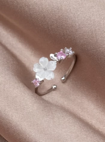 Crystal Cherry Blossom Ring