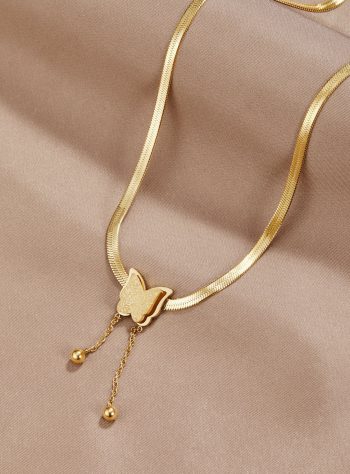 Amelie Gold Butterfly Necklace