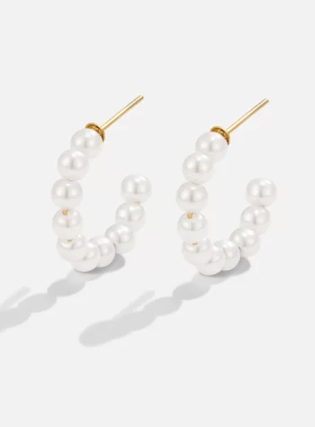 Naila Pearl Hoop Earrings